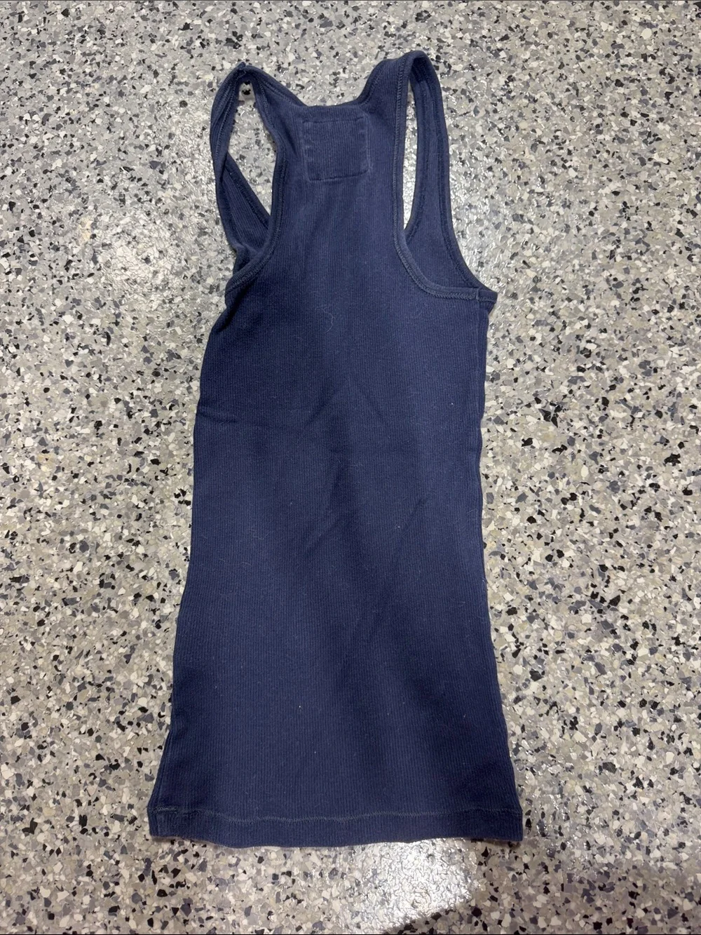 Abercrombie & Fitch Navy Ribbed Tank - Picture 3 of 3